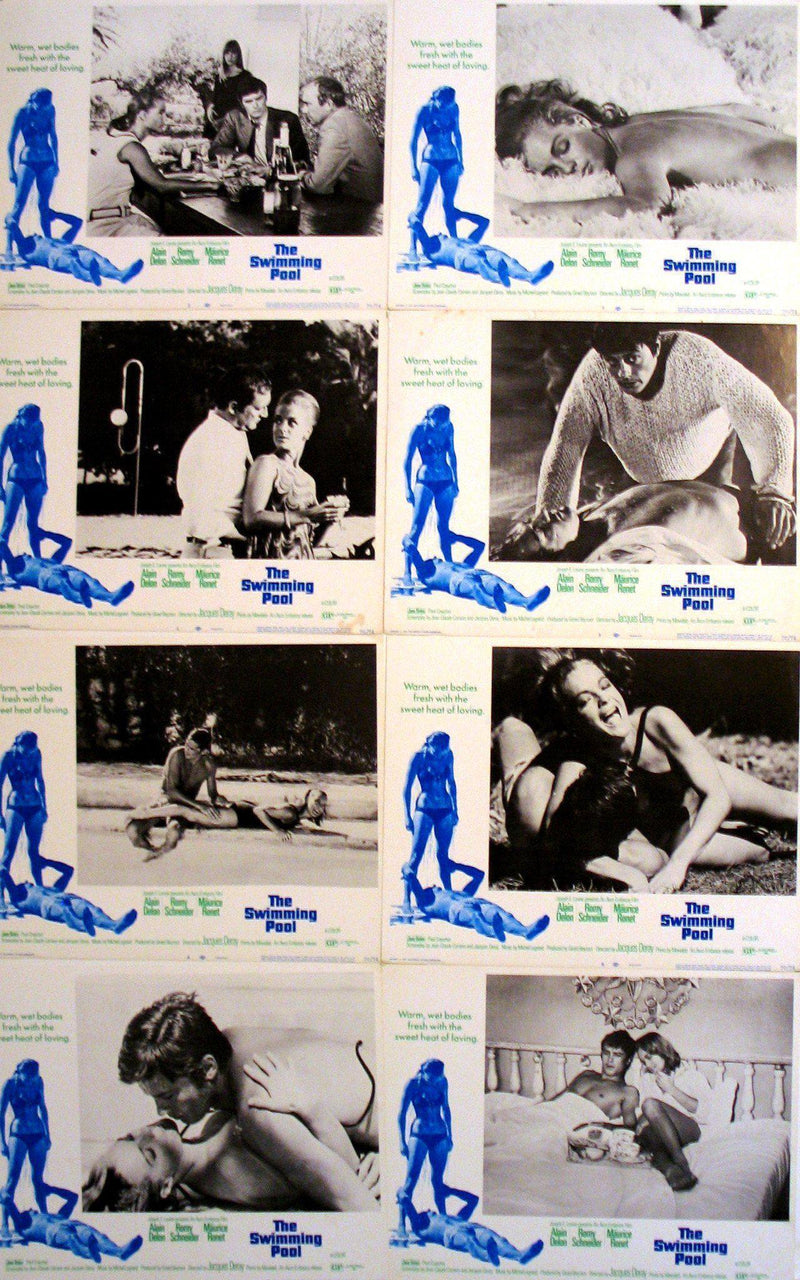 The Swimming Pool (La Piscine) Lobby Card Set Original Vintage Movie Poster