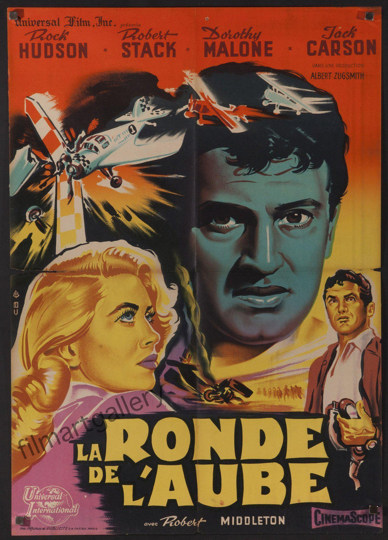 The Tarnished Angels French small (23x32) Original Vintage Movie Poster