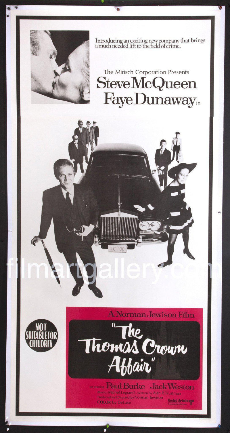 The Thomas Crown Affair 3 Sheet (41x81) Original Vintage Movie Poster