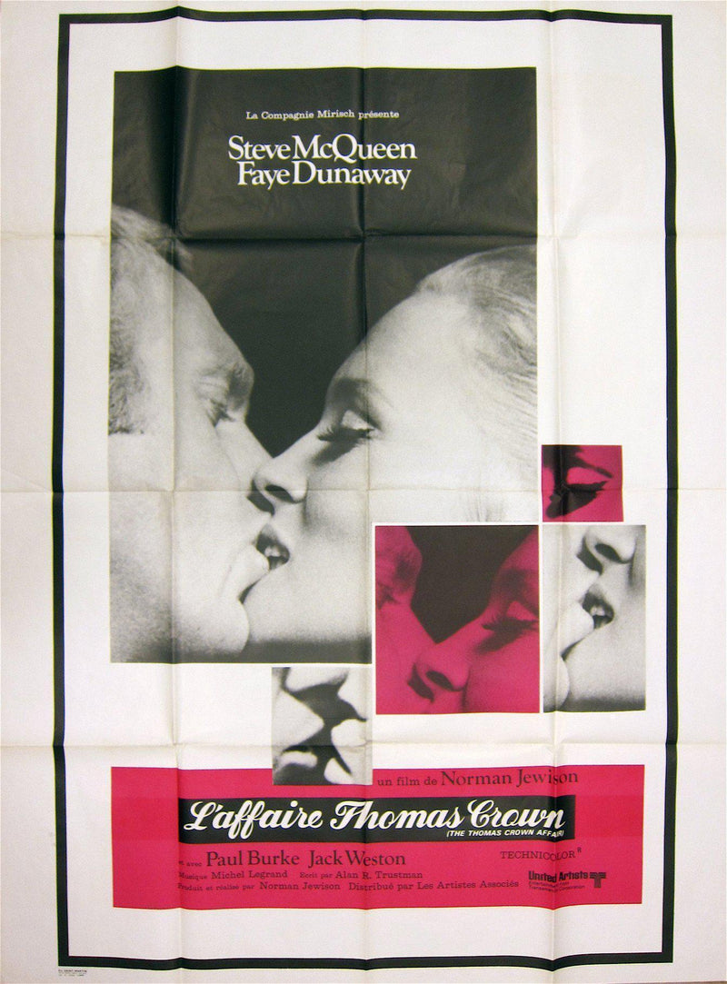 The Thomas Crown Affair French 1 panel (47x63) Original Vintage Movie Poster