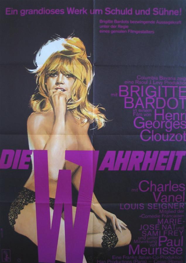 The Truth (La Verite) German A1 (23x33) Original Vintage Movie Poster