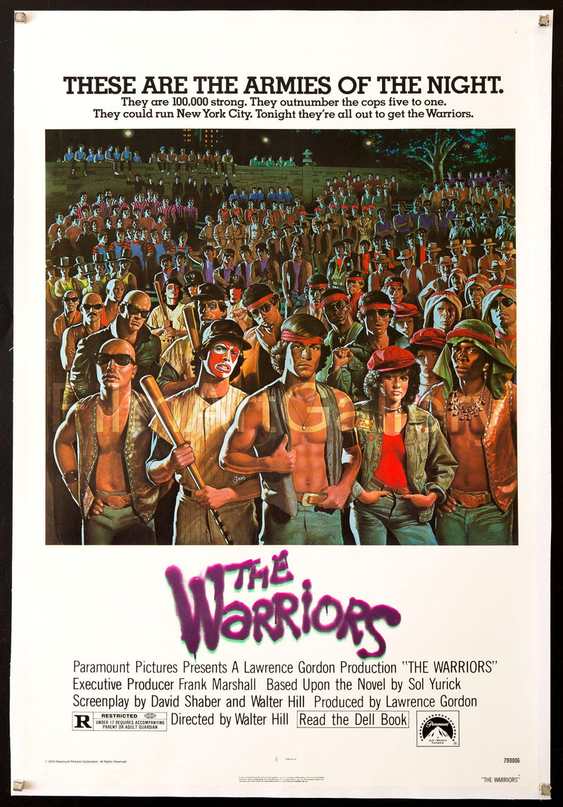 The Warriors 1 Sheet (27x41) Original Vintage Movie Poster