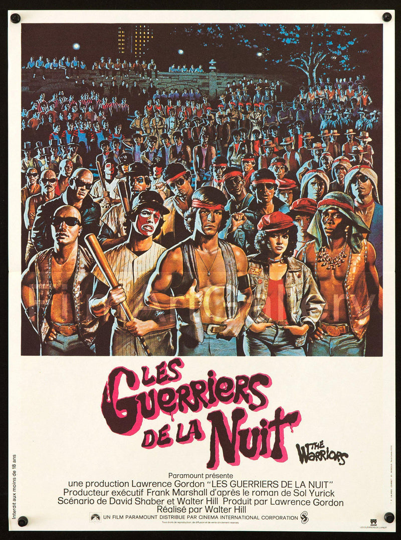 The Warriors French Mini (16x23) Original Vintage Movie Poster