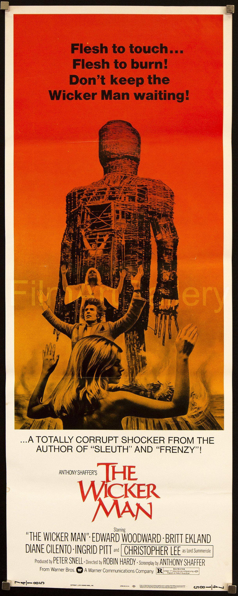 The Wicker Man Insert (14x36) Original Vintage Movie Poster