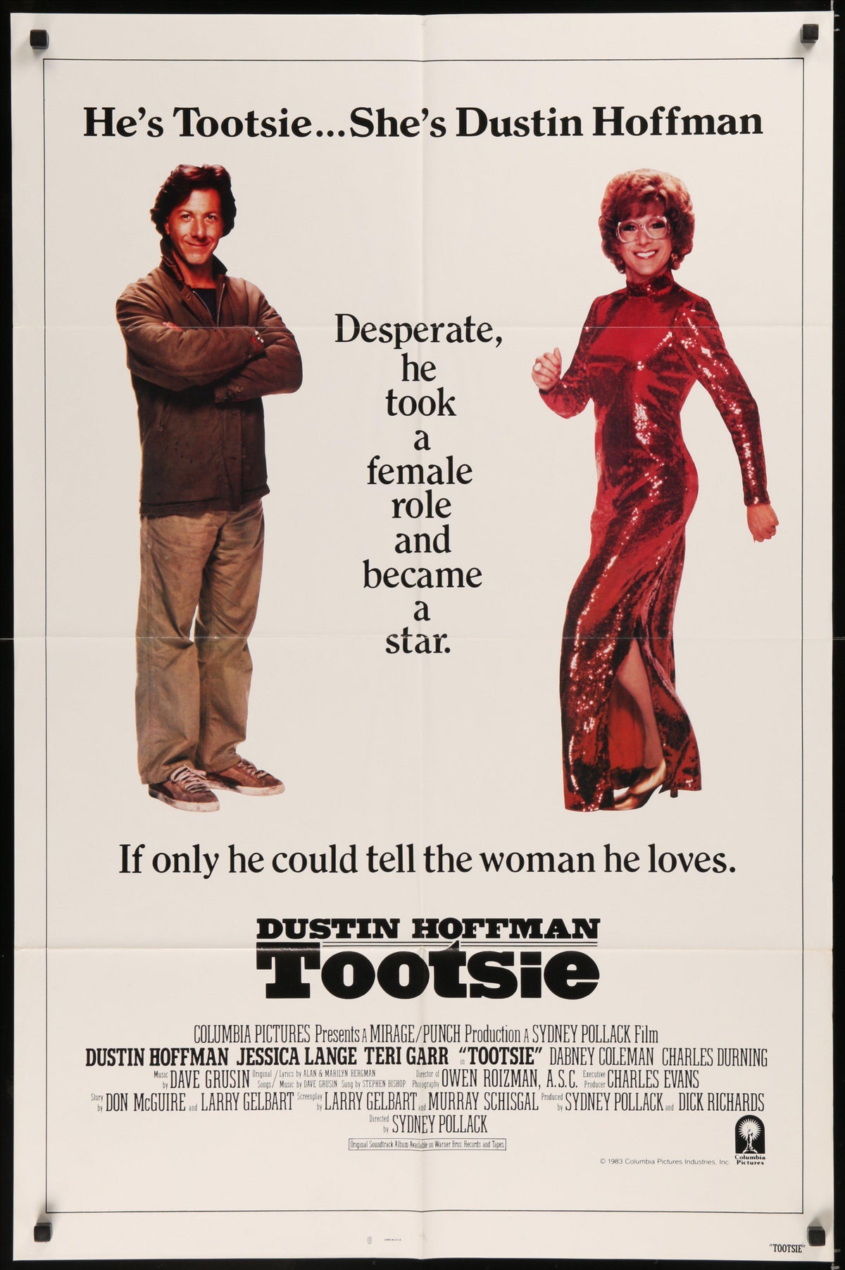 Tootsie 1 Sheet (27x41) Original Vintage Movie Poster