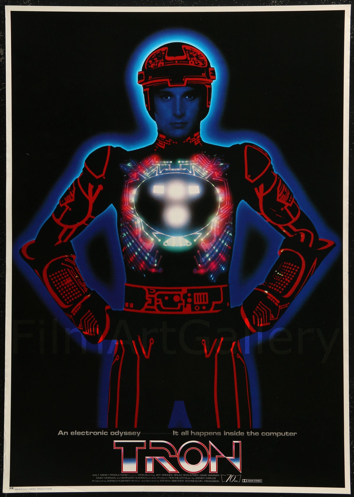 Tron Japanese 1 panel (20x29) Original Vintage Movie Poster