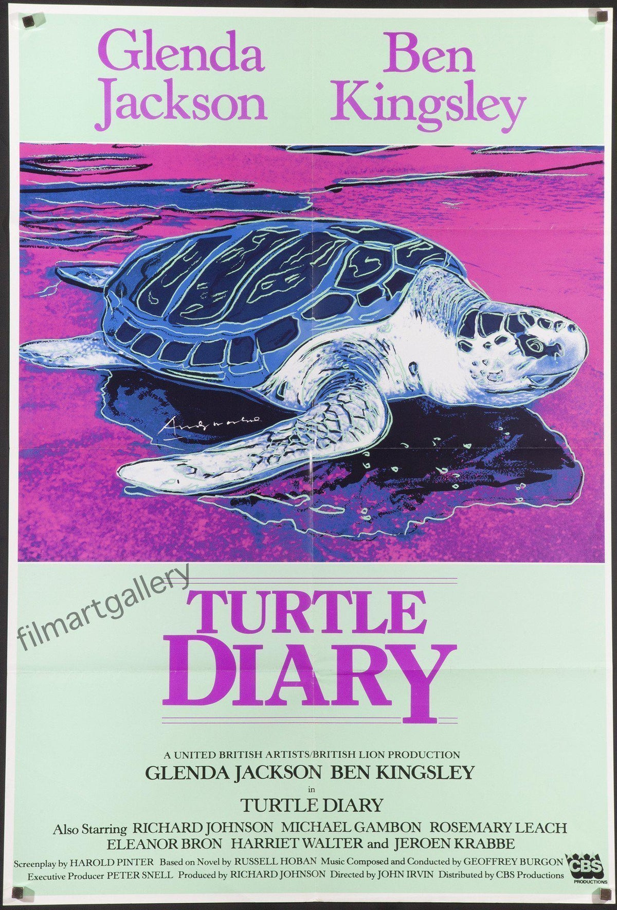 Turtle Diary 1 Sheet (27x41) Original Vintage Movie Poster