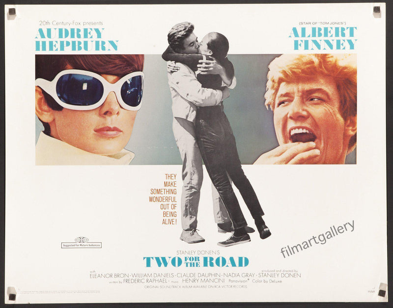 Two for the Road Half sheet (22x28) Original Vintage Movie Poster