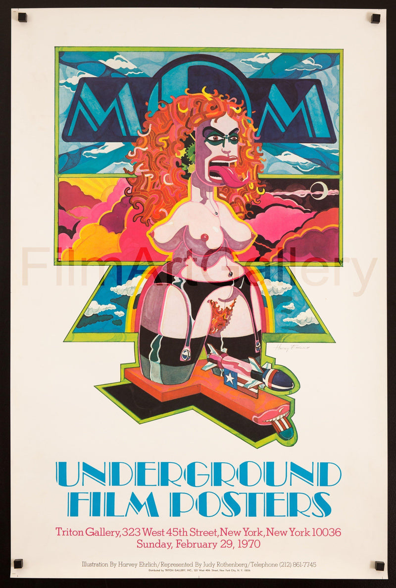 Underground Film Posters exhibition 25x38 Original Vintage Movie Poster