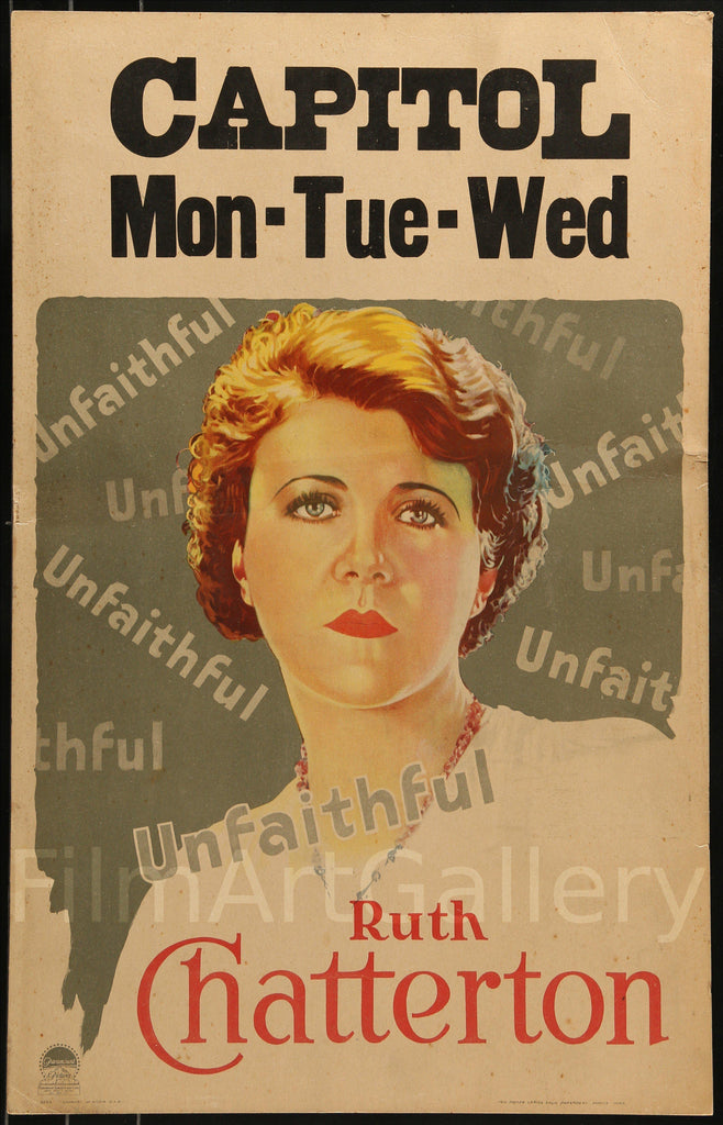 Unfaithful Window Card (14x22) Original Vintage Movie Poster