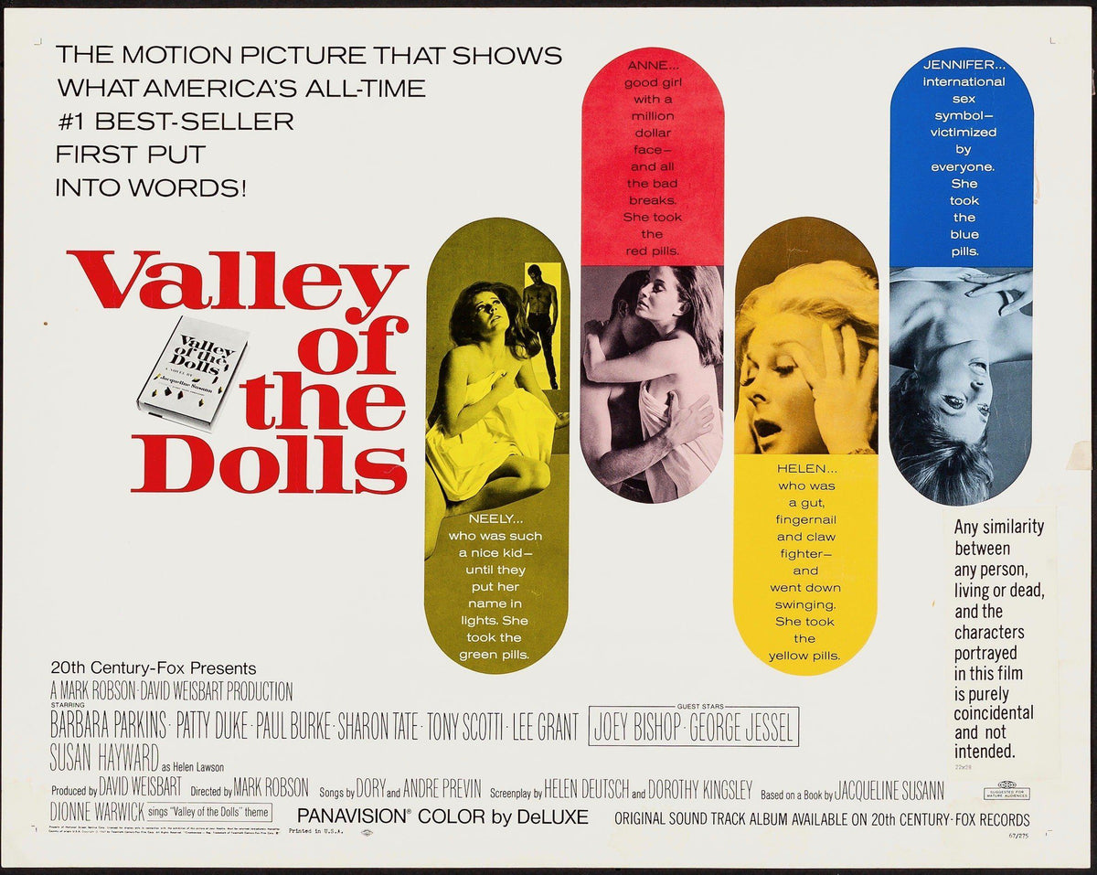 Valley of the Dolls Half Sheet (22x28) Original Vintage Movie Poster