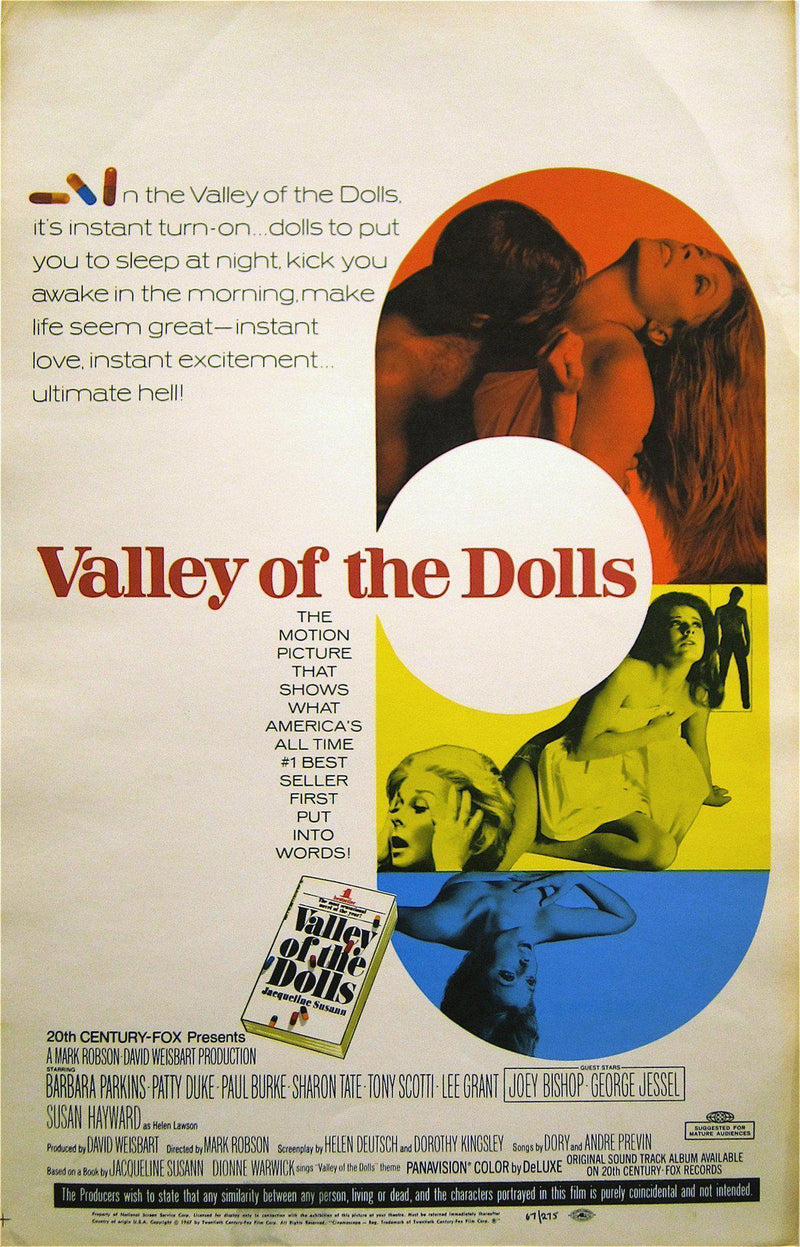 Valley of the Dolls Window Card (14x22) Original Vintage Movie Poster
