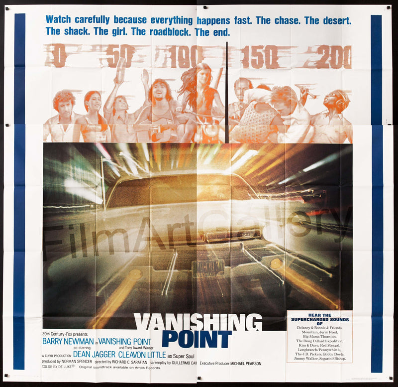 Vanishing Point 6 Sheet (81x81) Original Vintage Movie Poster
