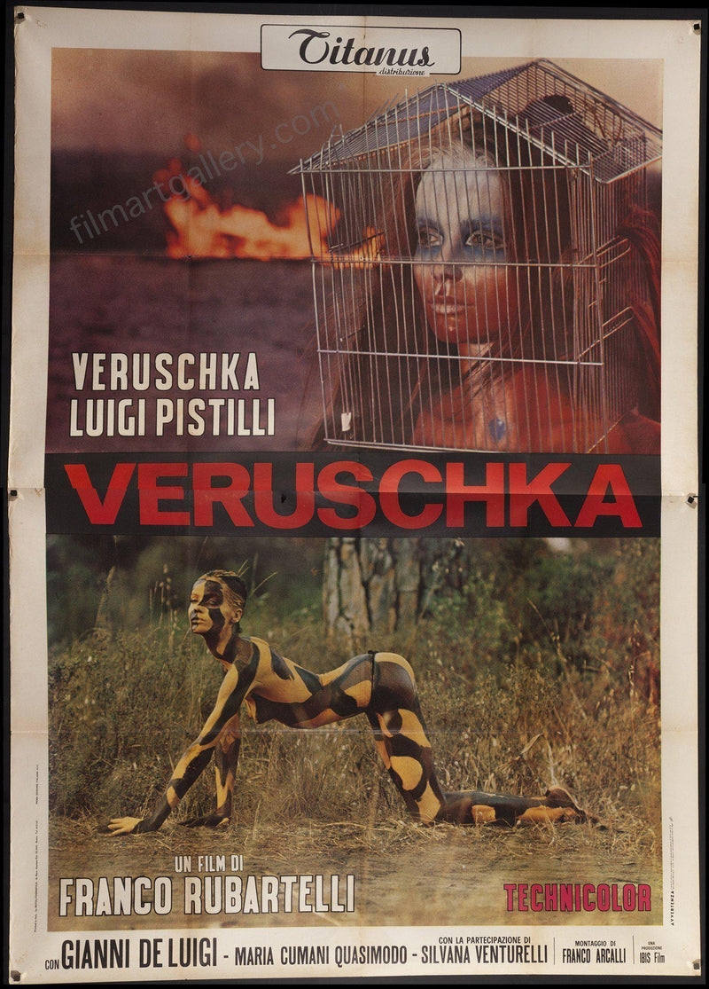 Veruschka Italian 4 foglio (55x78) Original Vintage Movie Poster
