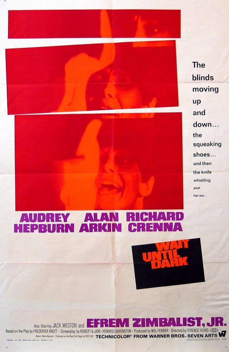 Wait Until Dark 1 Sheet (27x41) Original Vintage Movie Poster