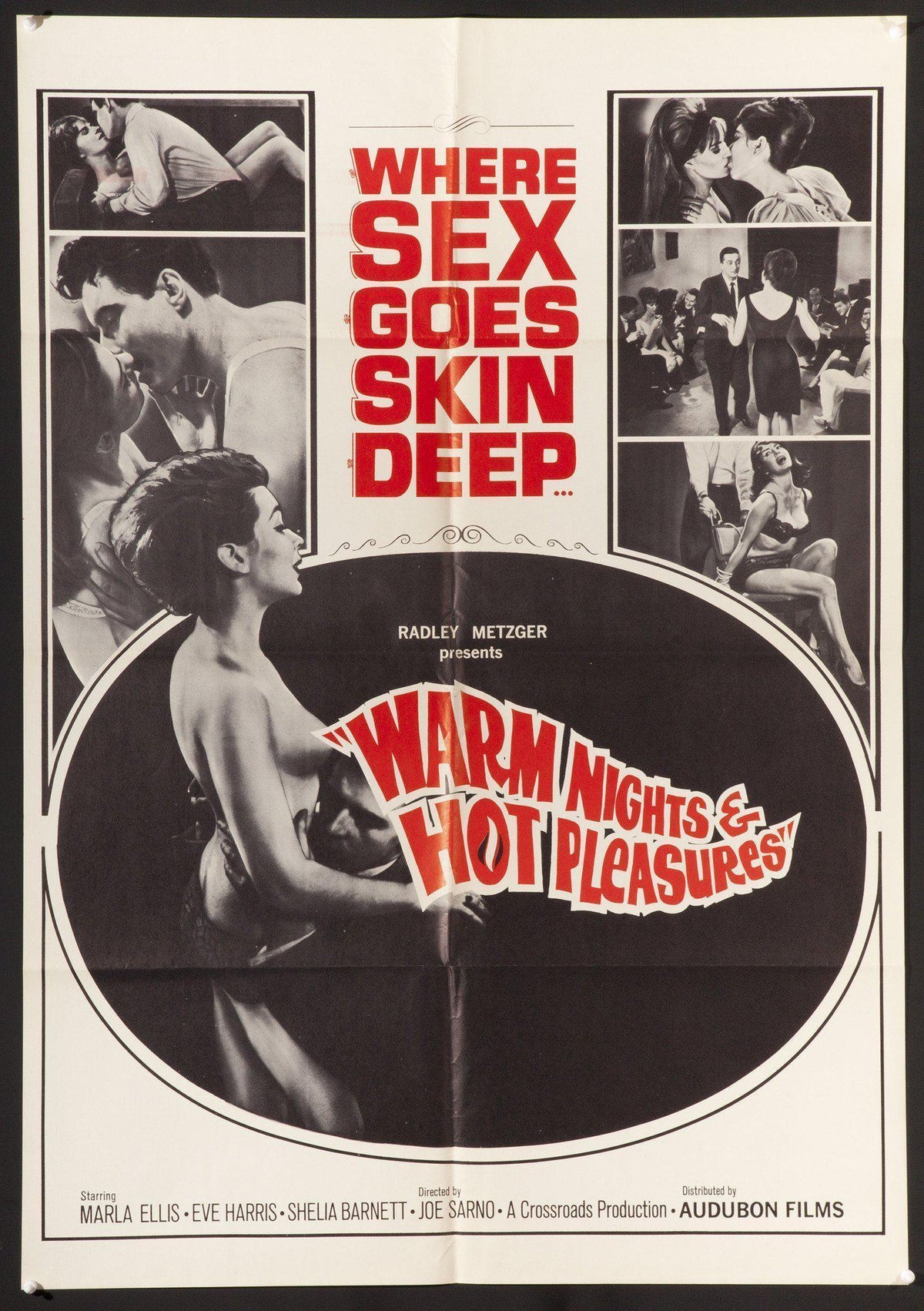 Warm Nights and Hot Pleasures 1 Sheet (27x41) Original Vintage Movie Poster