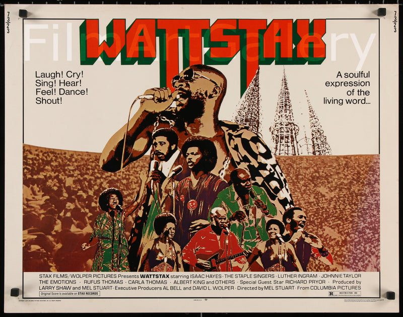 Wattstax Half Sheet (22x28) Original Vintage Movie Poster