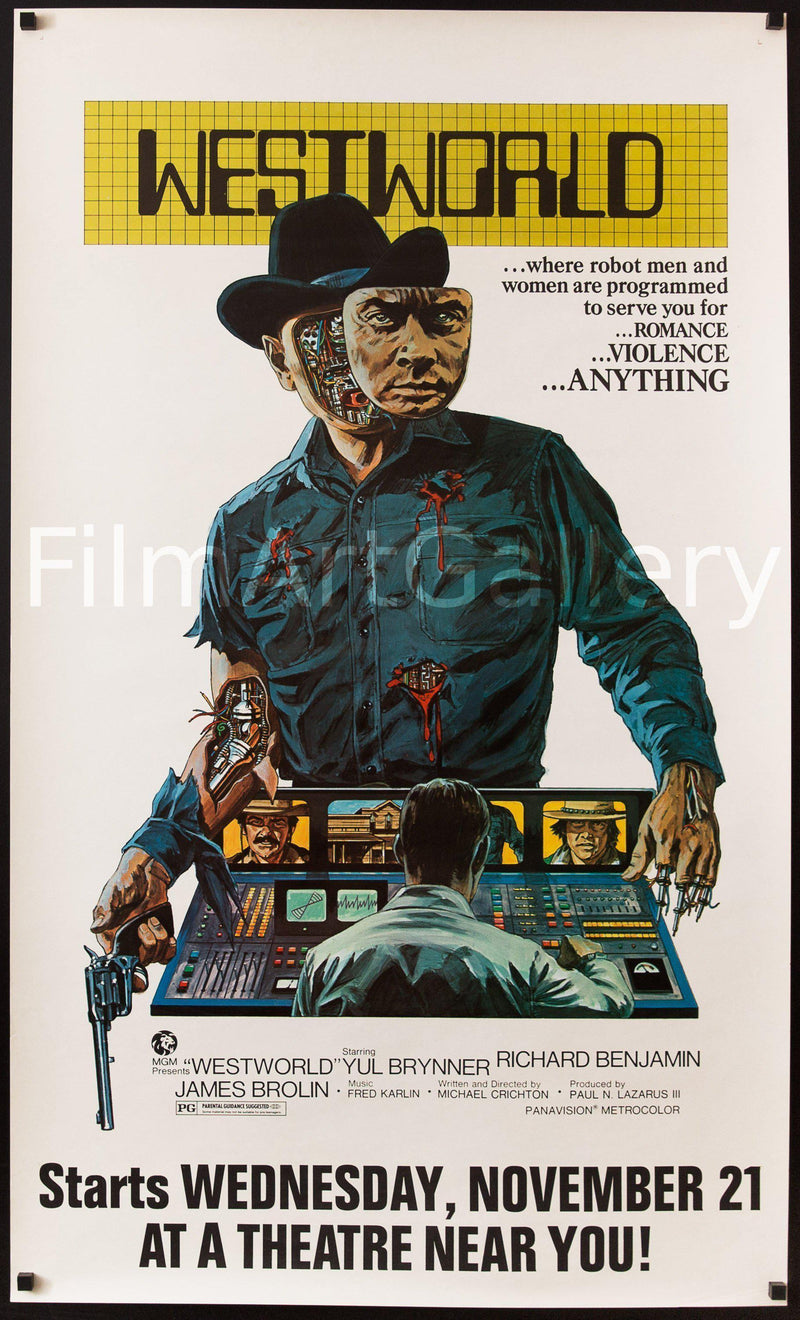 Westworld Subway 1 Sheet (29x45) Original Vintage Movie Poster