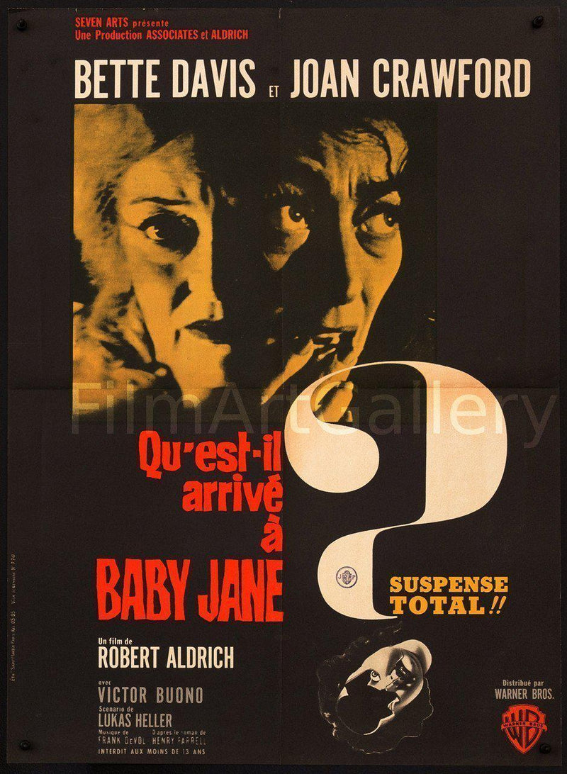 Whatever Happened to Baby Jane? French Small (23x32) Original Vintage Movie Poster