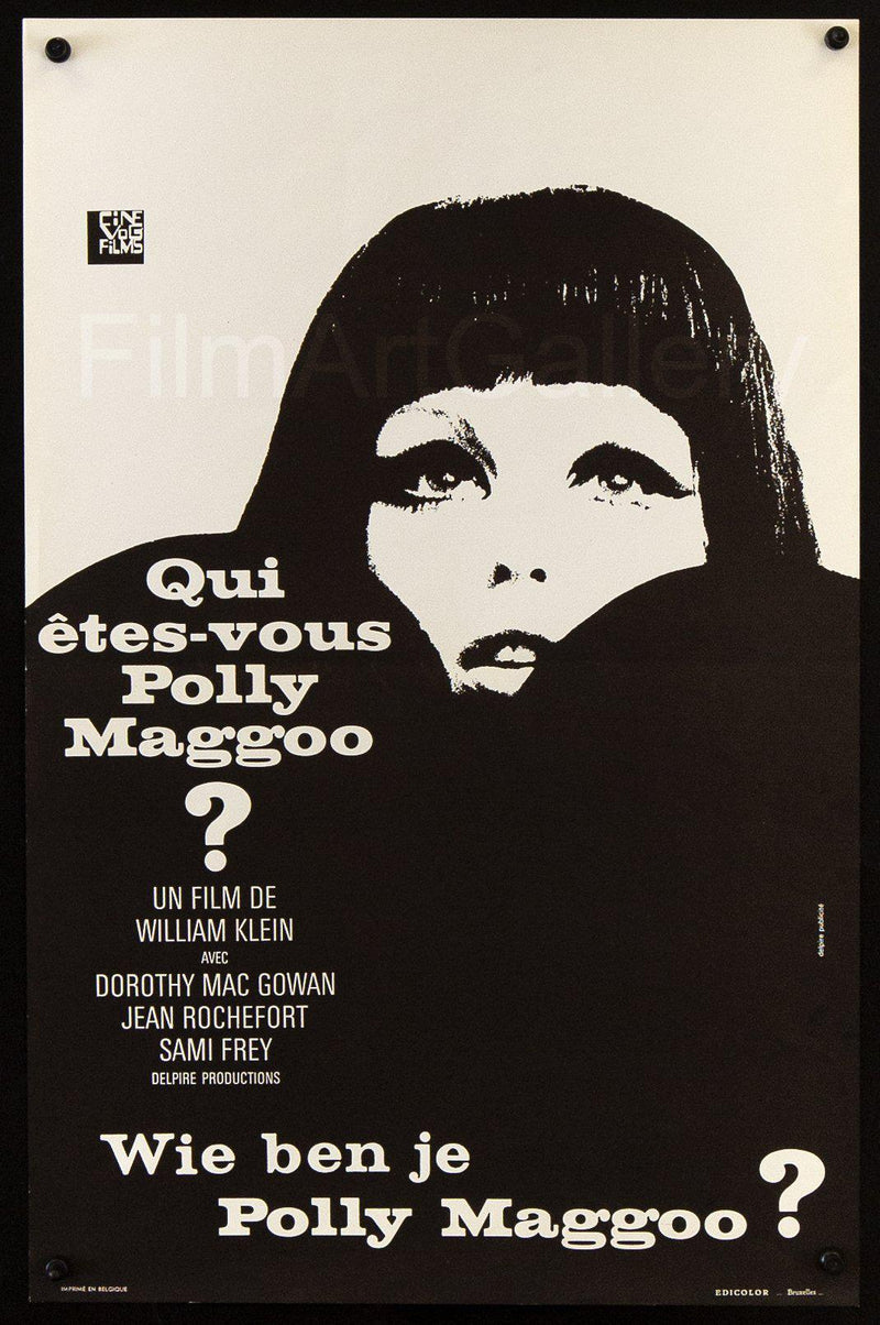 Who Are You, Polly Maggoo? (Qui Etes-Vous, Polly Maggoo) Belgian (14x22) Original Vintage Movie Poster