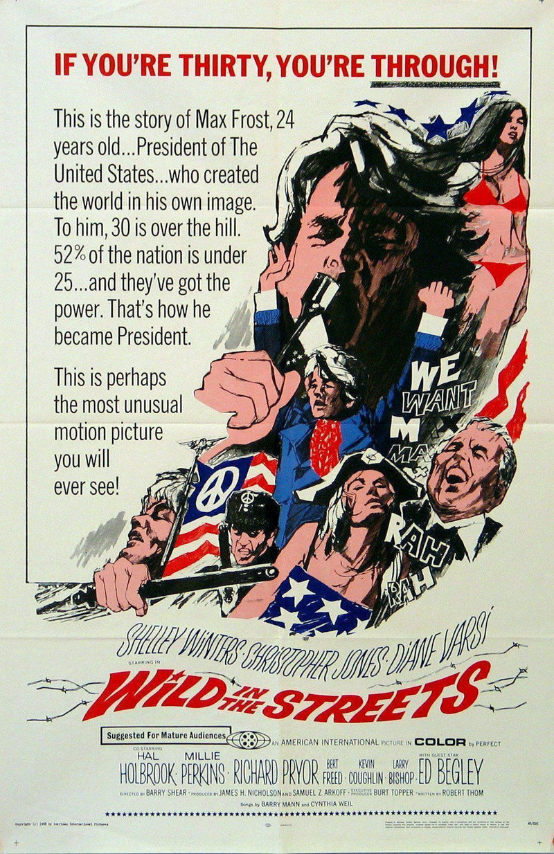 Wild in the Streets 1 Sheet (27x41) Original Vintage Movie Poster
