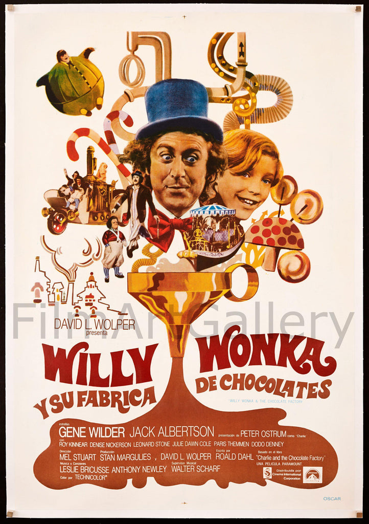 Willy Wonka and the Chocolate Factory 1 Sheet (27x41) Original Vintage Movie Poster