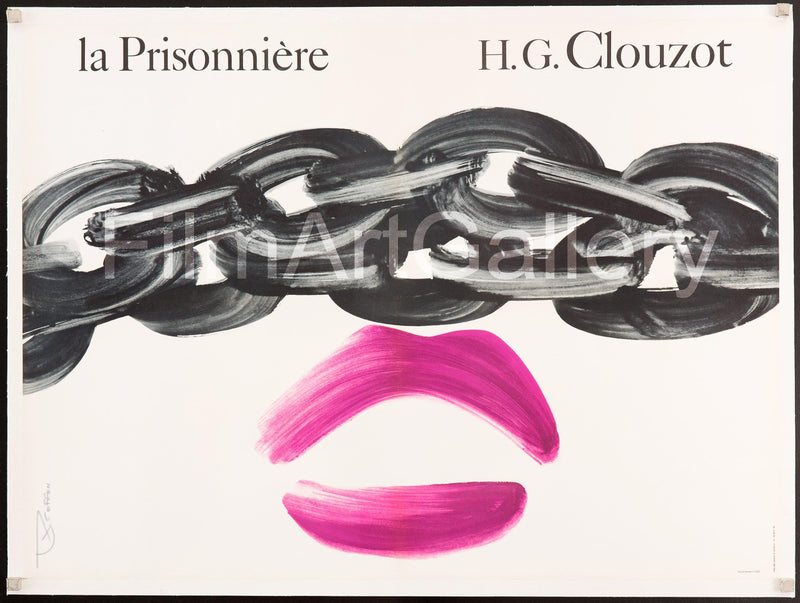 Woman In Chains (La Prisonniere) French small (23x32) Original Vintage Movie Poster