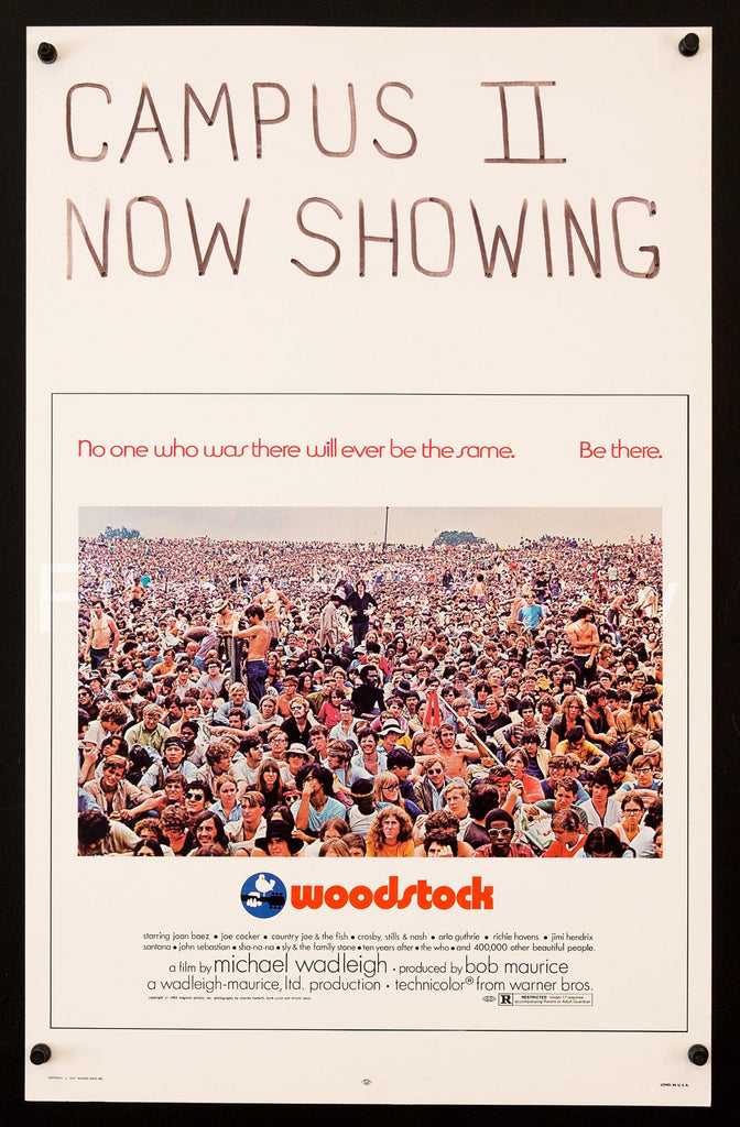 Woodstock Window Card (14x22) Original Vintage Movie Poster