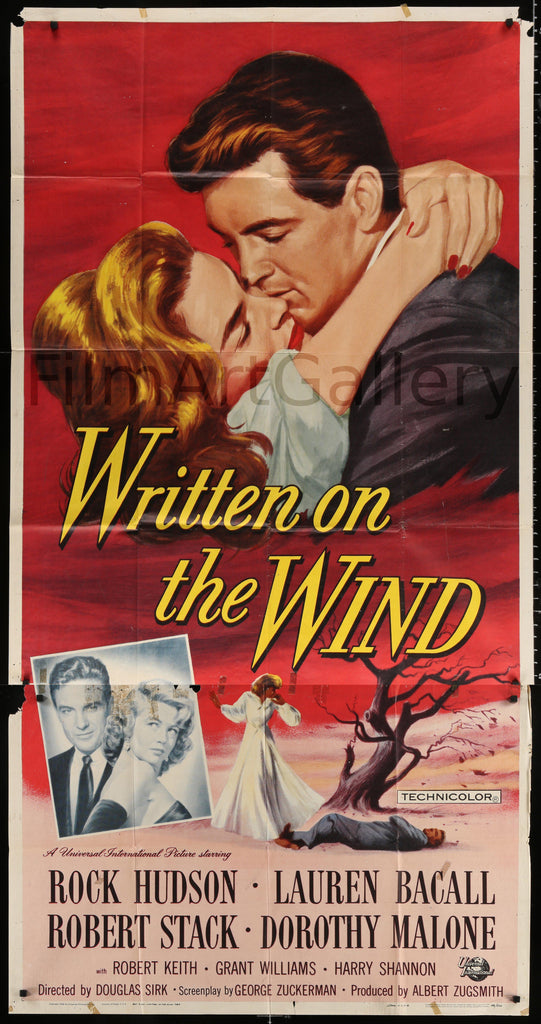 Written on the Wind 3 Sheet (41x81) Original Vintage Movie Poster
