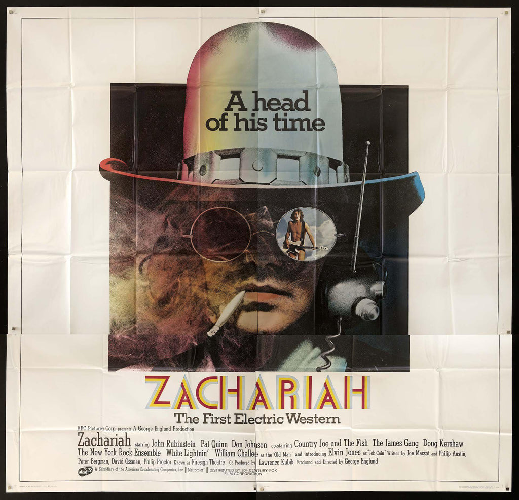 Zachariah 6 Sheet (81x81) Original Vintage Movie Poster